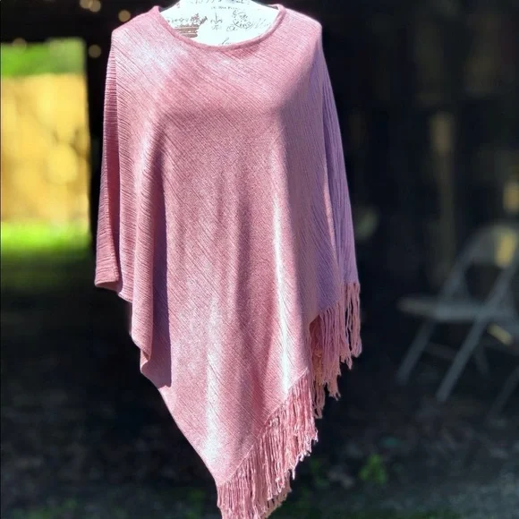 KERISMA, Fringed Poncho, EUC - Picture 8 of 9